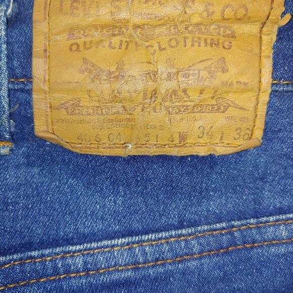 Levis 651 Orange Label VINTAGE Women's Size 34x28 (Tag 34x36) Denim Jeans - Picture 10 of 11